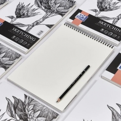 Bloc desen Oxford Sketching, A3 50 file, hartie 120g/mp, FSC, spira dubla, colectia Artistic